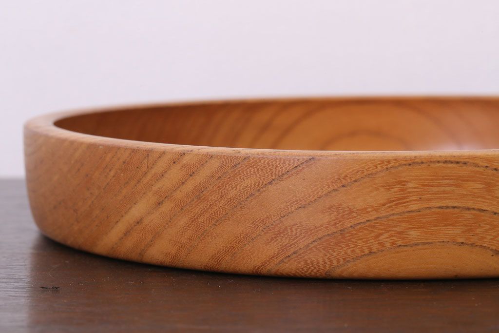 アンティーク雑貨　欅材製!木目の美しい和製アンティークのお盆