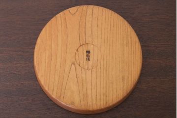 アンティーク雑貨　欅材製!木目の美しい和製アンティークのお盆