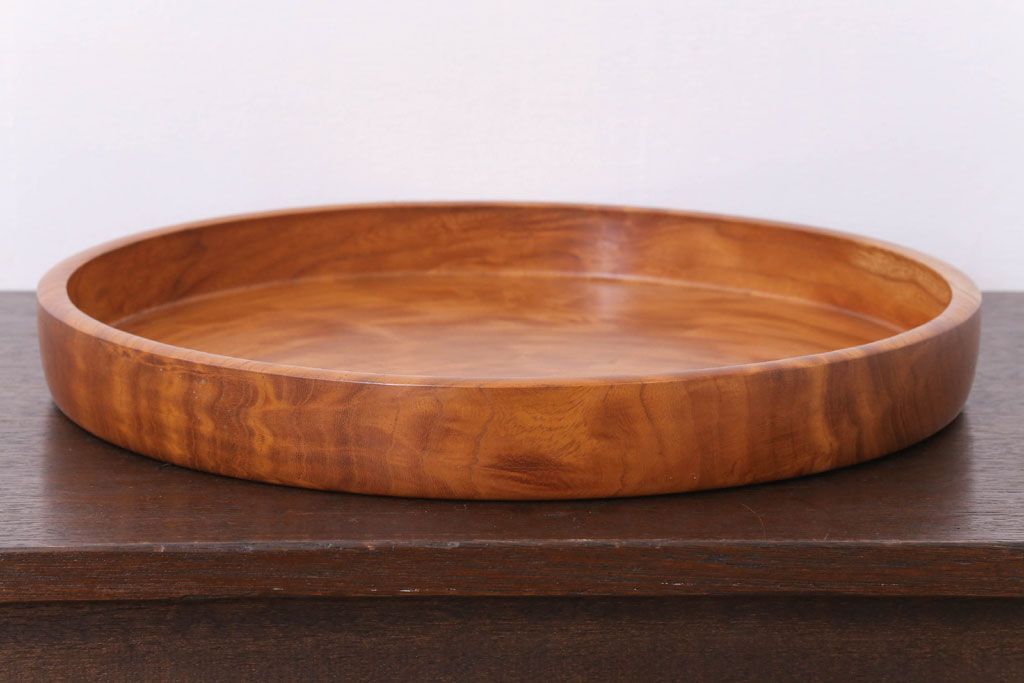 アンティーク雑貨　和製アンティーク　欅材製!杢目が美しいお盆