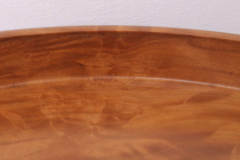 アンティーク雑貨　和製アンティーク　欅材製!杢目が美しいお盆