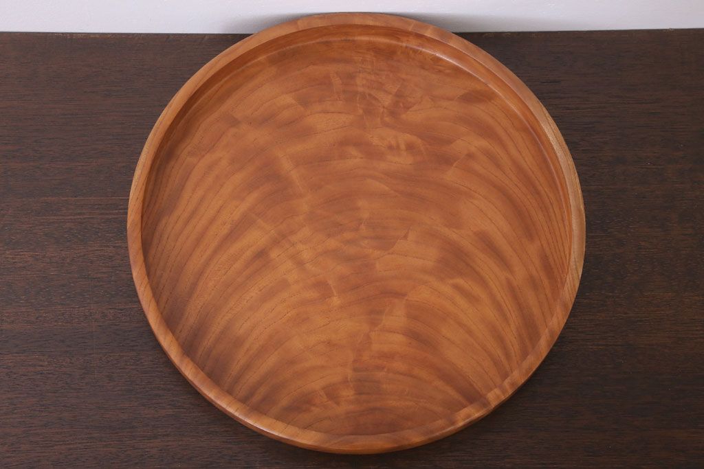 アンティーク雑貨　和製アンティーク　欅材製!杢目が美しいお盆