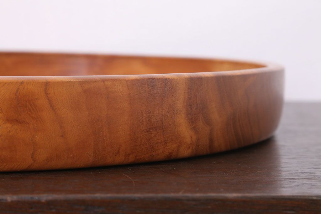 アンティーク雑貨　和製アンティーク　欅材製!杢目が美しいお盆