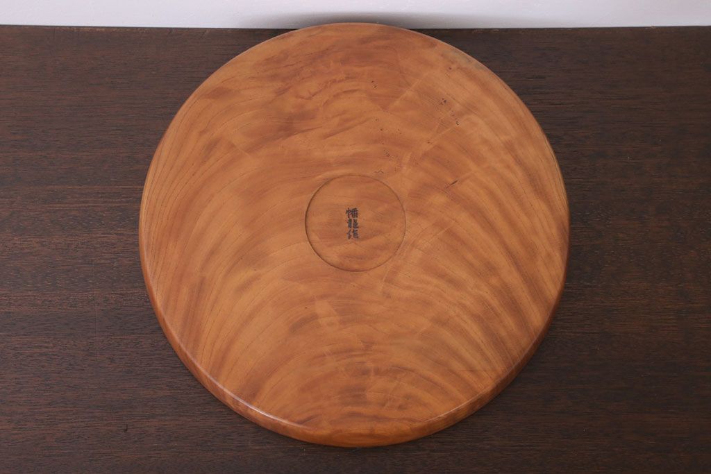 アンティーク雑貨　和製アンティーク　欅材製!杢目が美しいお盆
