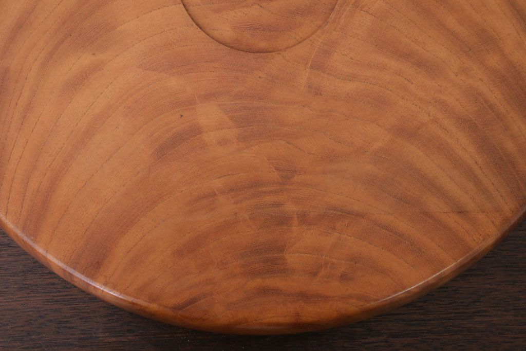 アンティーク雑貨　和製アンティーク　欅材製!杢目が美しいお盆