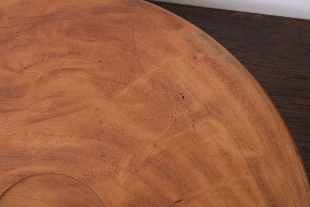 アンティーク雑貨　和製アンティーク　欅材製!杢目が美しいお盆