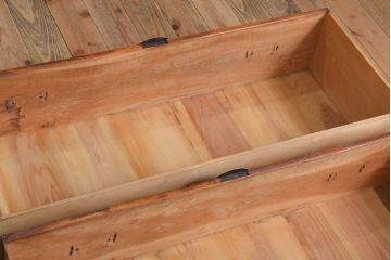 アンティーク家具　和製アンティーク　上質な二本松箪笥ローボード(衣装箪笥)