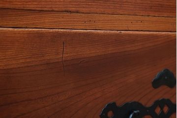 アンティーク家具　和製アンティーク　上質な二本松箪笥ローボード(衣装箪笥)