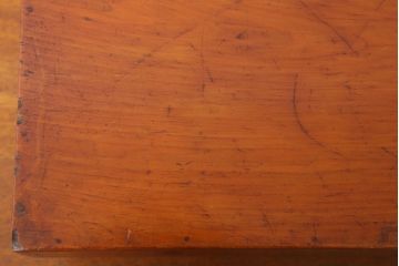 アンティーク雑貨　古い檜材のアンティーク小箱(木箱・小物収納箱)