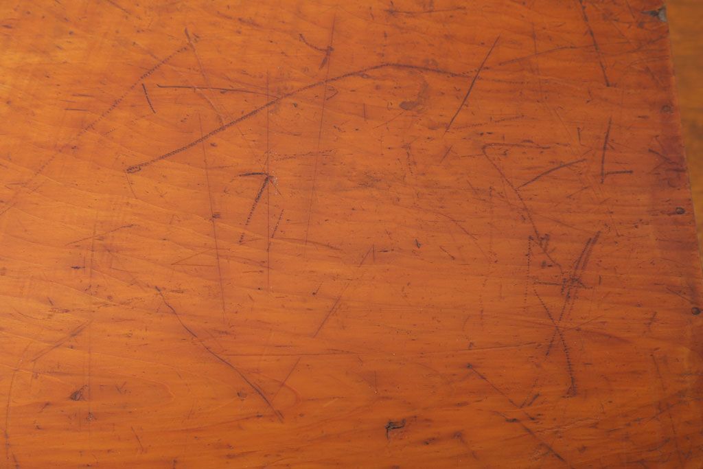 アンティーク雑貨　古い檜材のアンティーク小箱(木箱・小物収納箱)