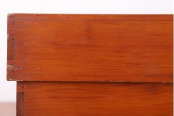 アンティーク雑貨　古い檜材のアンティーク小箱(木箱・小物収納箱)