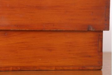 アンティーク雑貨　古い檜材のアンティーク小箱(木箱・小物収納箱)