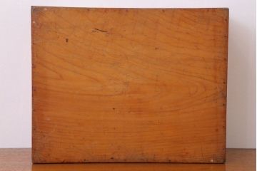 アンティーク雑貨　古い檜材のアンティーク小箱(木箱・小物収納箱)