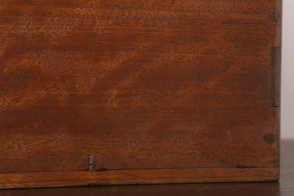 アンティーク雑貨　古い木製のアンティーク小箱(木箱・小物収納箱)