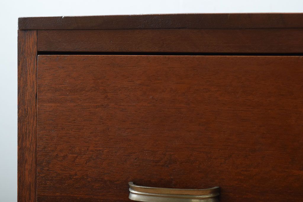 レトロ家具　和製アンティーク　シンプル　古い木の昭和レトロな引き出し(2杯)