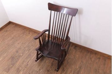 中古　松本民芸家具　J型　ロッキングチェア(定価約16万6千円)