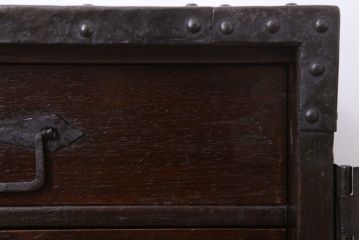 アンティーク家具　明治期　古民具・骨董　アンティーク船箪笥(掛硯型、懸硯型、舟箪笥)(1)