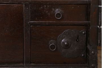 アンティーク家具　明治期　古民具・骨董　アンティーク船箪笥(掛硯型、懸硯型、舟箪笥)(1)