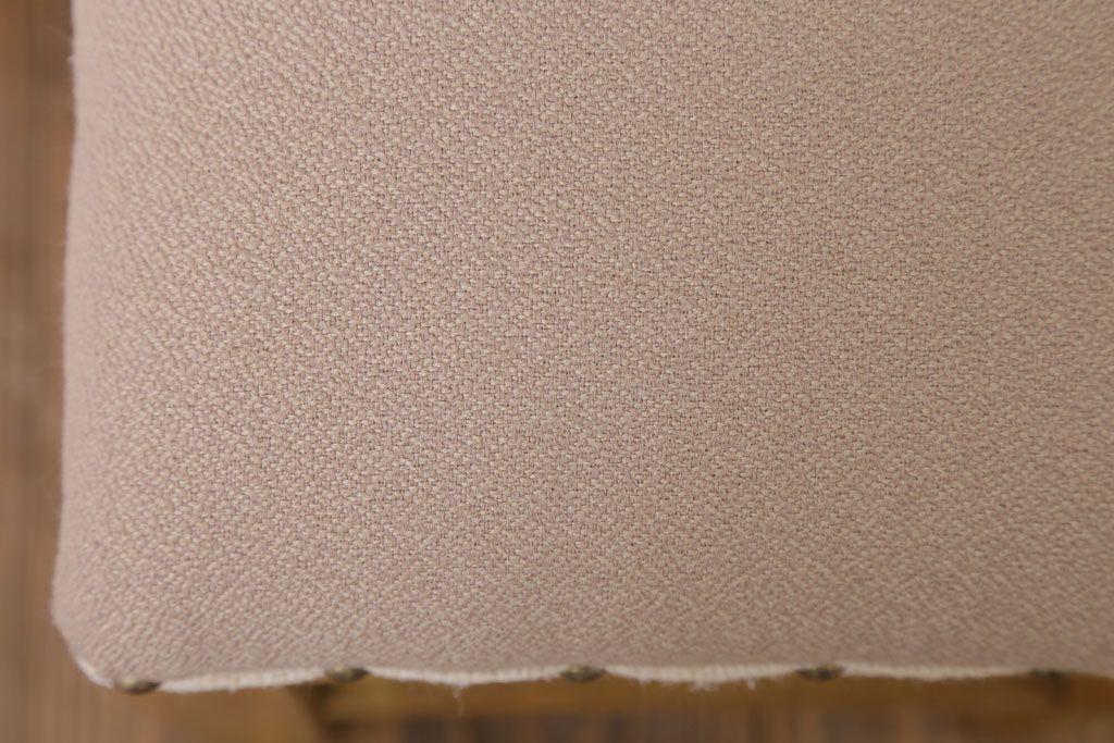 レトロ家具　古い木のレトロなクッション座面角スツール(2)