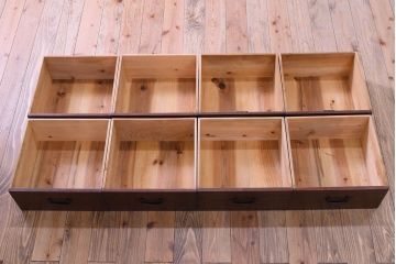 アンティーク家具　シンプルなアンティーク8杯チェスト