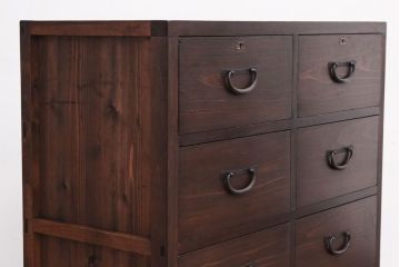 アンティーク家具　シンプルなアンティーク8杯チェスト