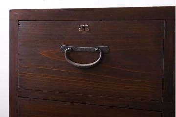 アンティーク家具　シンプルなアンティーク8杯チェスト