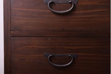 アンティーク家具　シンプルなアンティーク8杯チェスト