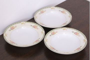 オールドノリタケ(noritake)　ADRIAN(エイドリアン)　深皿(スープ皿)3枚セット