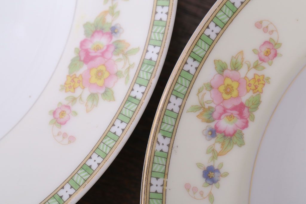 オールドノリタケ(noritake)　ADRIAN(エイドリアン)　深皿(スープ皿)3枚セット