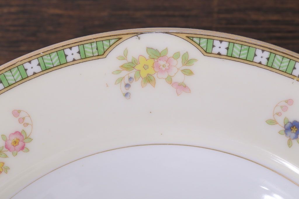 オールドノリタケ(noritake)　ADRIAN(エイドリアン)　深皿(スープ皿)3枚セット
