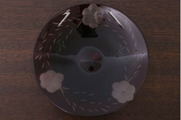 アンティーク雑貨　大正ロマン　古い切子ガラスコンポート(氷コップ)