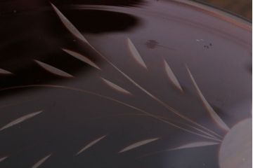 アンティーク雑貨　大正ロマン　古い切子ガラスコンポート(氷コップ)