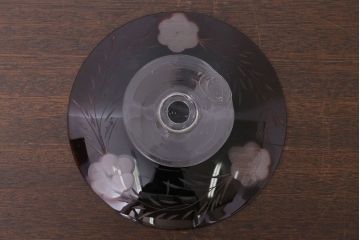 アンティーク雑貨　大正ロマン　古い切子ガラスコンポート(氷コップ)