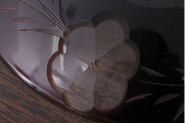 アンティーク雑貨　大正ロマン　古い切子ガラスコンポート(氷コップ)