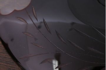 アンティーク雑貨　大正ロマン　古い切子ガラスコンポート(氷コップ)