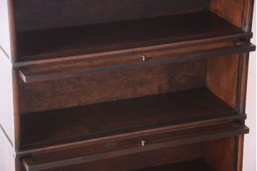アンティーク家具　イギリスアンティーク グローブヴェルニッケ社製 高級スタッキングブックケース(本箱)