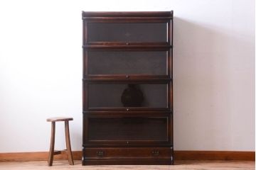 アンティーク家具　イギリスアンティーク グローブヴェルニッケ社製 高級スタッキングブックケース(本箱)