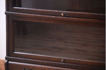 アンティーク家具　イギリスアンティーク グローブヴェルニッケ社製 高級スタッキングブックケース(本箱)