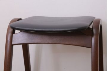 中古　秋田木工　ビンテージ　おしゃれな曲げ木スツール(1)