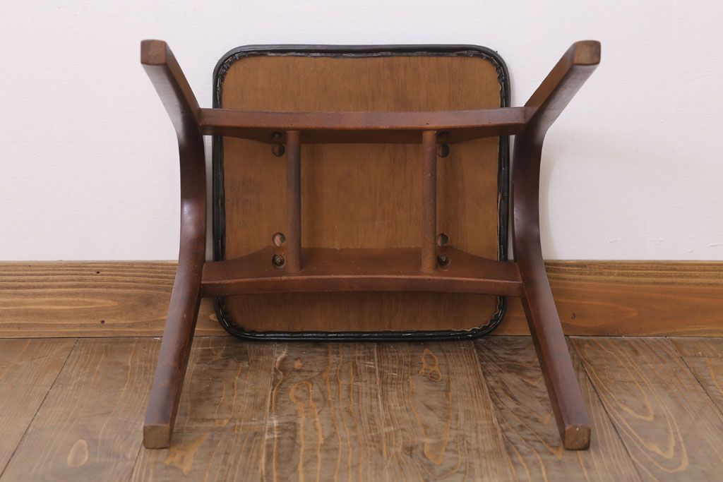 中古　秋田木工　ビンテージ　おしゃれな曲げ木スツール(1)