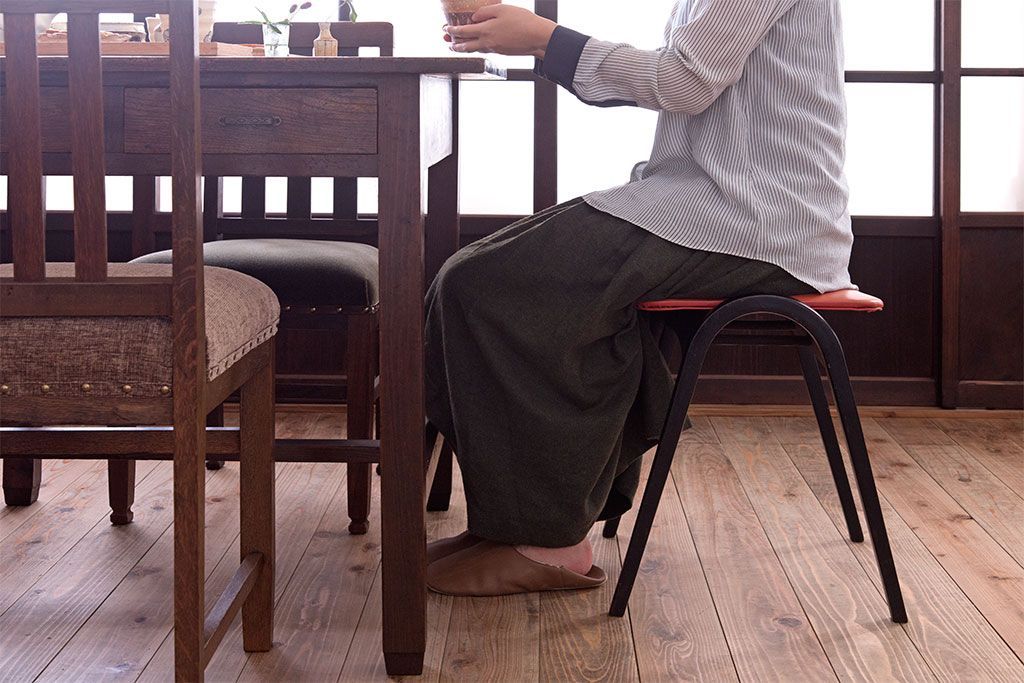 中古　秋田木工　ビンテージ　おしゃれな曲げ木スツール(2)