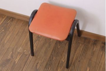 中古　秋田木工　ビンテージ　おしゃれな曲げ木スツール(2)