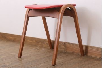 中古　秋田木工　ビンテージ　おしゃれな曲げ木スツール(3)