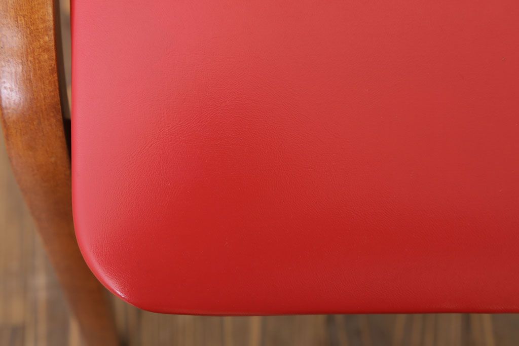 中古　秋田木工　ビンテージ　おしゃれな曲げ木スツール(3)