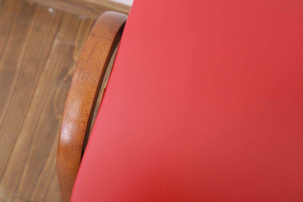 中古　秋田木工　ビンテージ　おしゃれな曲げ木スツール(3)