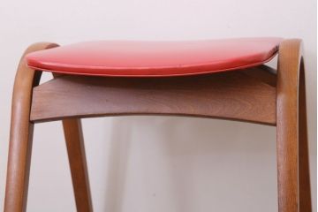 中古　秋田木工　ビンテージ　おしゃれな曲げ木スツール(3)