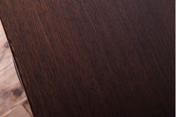 アンティーク家具　古い木製のシンプルなアンティーク片袖机(2)