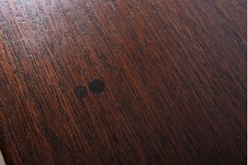 アンティーク家具　古い木製のシンプルなアンティーク片袖机(2)