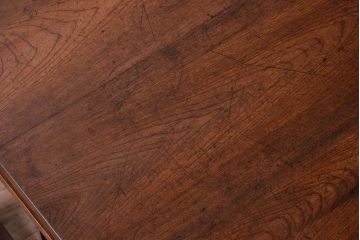 アンティーク家具　古い木製のシンプルなアンティーク片袖机