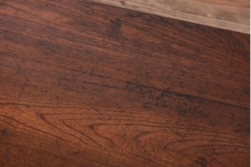 アンティーク家具　古い木製のシンプルなアンティーク片袖机