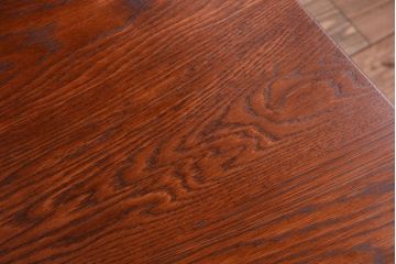 アンティーク家具　ナラ材天板のリメイク品　アンティークのカウンターテーブル(収納棚・戸棚)